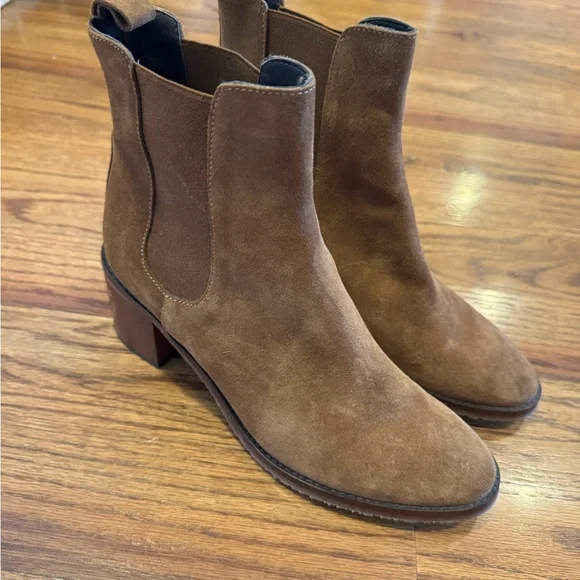SUNDANCE Catalog Suede Ankle Boots Size 39 (Size 8)  Gorgeous Like New - Picture 3 of 14